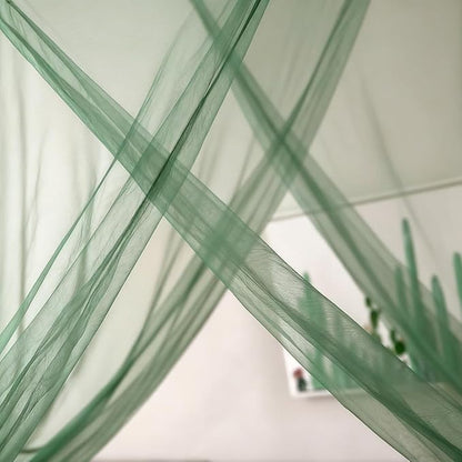 Mengersi Canopy Bed Curtains Mosquito Net for Bed Canopy, Mosquiteros para Elegant Bed Netting, Screen Mosquito Mesh for Camping Home Outdoor Travel
