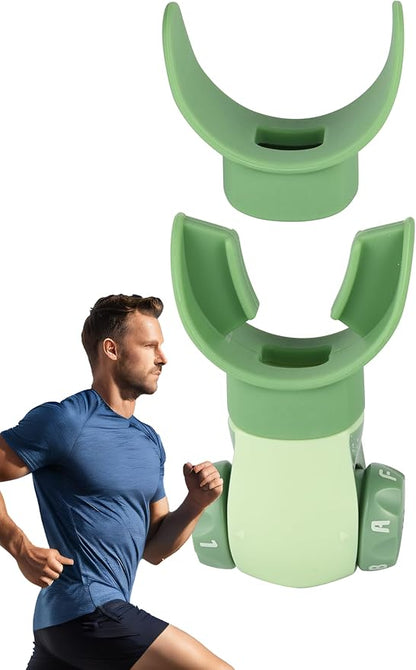 Respiratory Muscle Trainer,Breathers Trainers Exerciser Fitness for Wellness (Green)