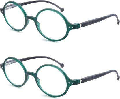 Round Reading Glasses Women Men Blue Light Blocking Circular Readers Unisex Ultra Lightweight Circle Cheaters Glasses