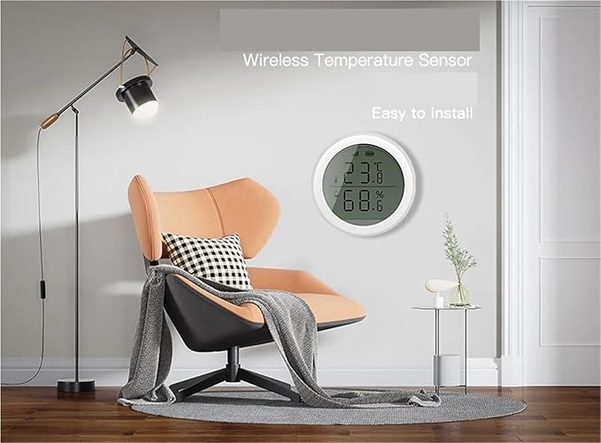 Programmable Thermostat, Indoor Temperature and Humidity Sensor Digital Climate Monitor for Living Room Bedroom Office,Smart Thermostat