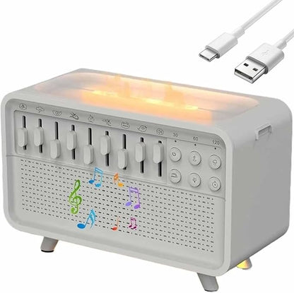 White Noise Night Light Diffuser Humidifier,Sleep Sound Machine for Home Office,Diffuser Aromatherapy Humidifier with 8 Ambient Sounds,Perfect for Sleep, Meditation, Work, Yoga (1)