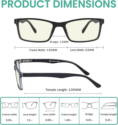 Eyekepper 4-pack Reading Glasses Blue Light Blocking Women Cat Eye Readers