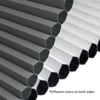 Motorized Cellular Shades with Remote, Blackout Smart Cellular Shades Compatible with Alexa, Cordless Honeycomb Window Blinds for Bedroom Home Office, Custom Size, Blackout Light Grey