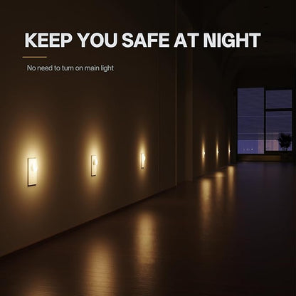 Night Lights Plug in, Auto Dusk to Dawn Sensor, 3CCT, 3 Brightness, Small Night Lights, Automatic On and Off Night Lamp for Hallway,Bedroom, Stairway, Energy Efficient, 12Pack