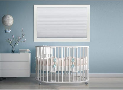 Redi Shade No Tools Easy Lift Trim-at-Home Cordless Cellular Blackout Fabric Shade White, 36" W x 64" L, (Fits windows 19"- 36")