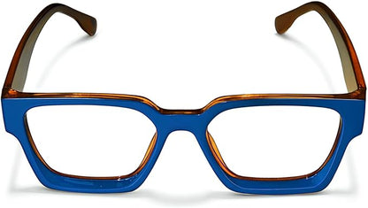 livho Oversized Eyewear Frame for Woman and Men - Rectangle Fashion Glasses for Computer, Chic Preppy Frame