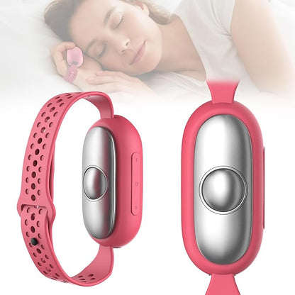 Sleep Aid Device, Micro-Current Sleep Instrument Anxiety Device, Portable Rechargeable Sleep Aid for Anxiety and Insomnia (Gen2 Pink)