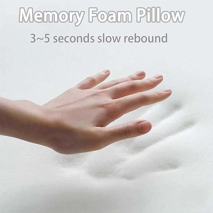 Sleep Apnea Pillow, Premium Memory Foam Pillow for Neck Pain Relief, Premium Ergonomic Pillows Side Sleeper for Adults