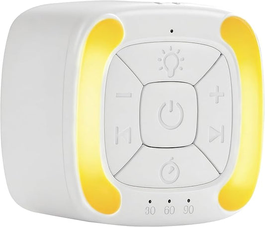 Noise Sound Machine with 20 Soothing Sounds & Night Light, White Noise Sound Machine for Sleeping, Adjustable Volume 3 Timer Settings, Sleep Sound Machine for Adults, Home, Office, Travel