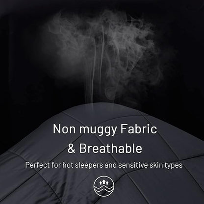 NEXHOME PRO Cooling Lightweight Comforter Super King, Organic Natural Viscose from Bamboo Duvet Insert?Down Alternative Summer Bedding Blanket for Hot Sleepers,8 Corner Tabs(98"x 120")
