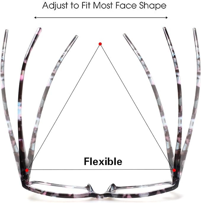 Kerecsen Reading Glasses 5 Pairs Fashion Ladies Readers Spring Hinge with Pattern Print Eyeglasses for Women (Mix Color -2, 1.75)