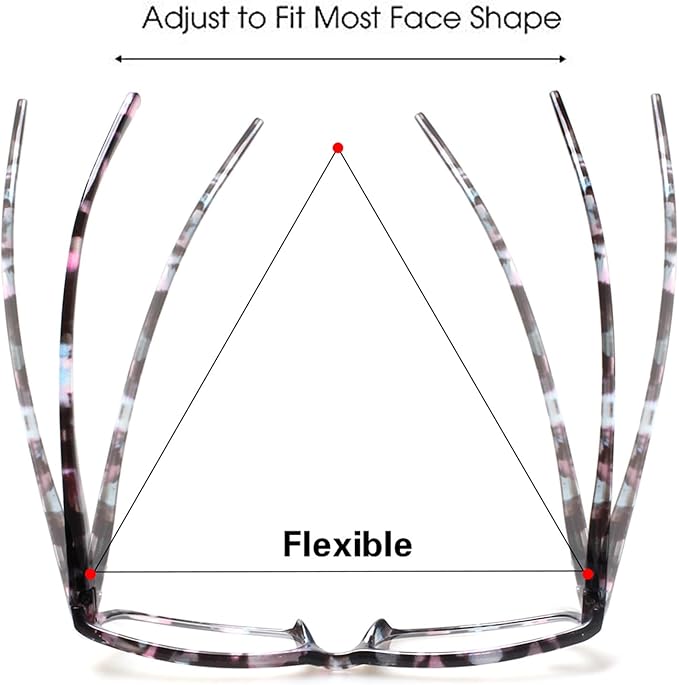 Kerecsen Reading Glasses 5 Pairs Fashion Ladies Readers Spring Hinge with Pattern Print Eyeglasses for Women (Mix Color -2, 2.00)