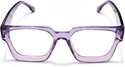 livho Oversized Eyewear Frame for Woman and Men - Rectangle Fashion Glasses for Computer, Chic Preppy Frame