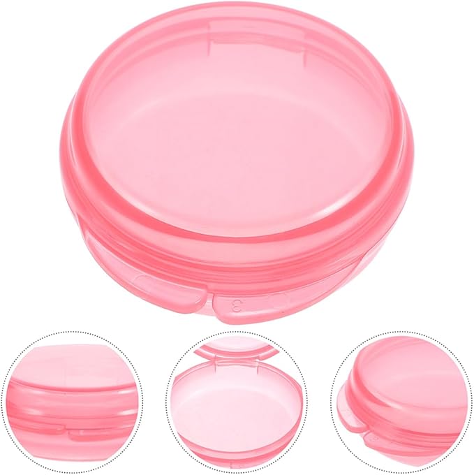 NOLITOY 3pcs Portable Colored Medicine Organizer for Travel Daily Pill Case Lightweight and Airtight Design for Outdoor Use and Daily Medication Storage