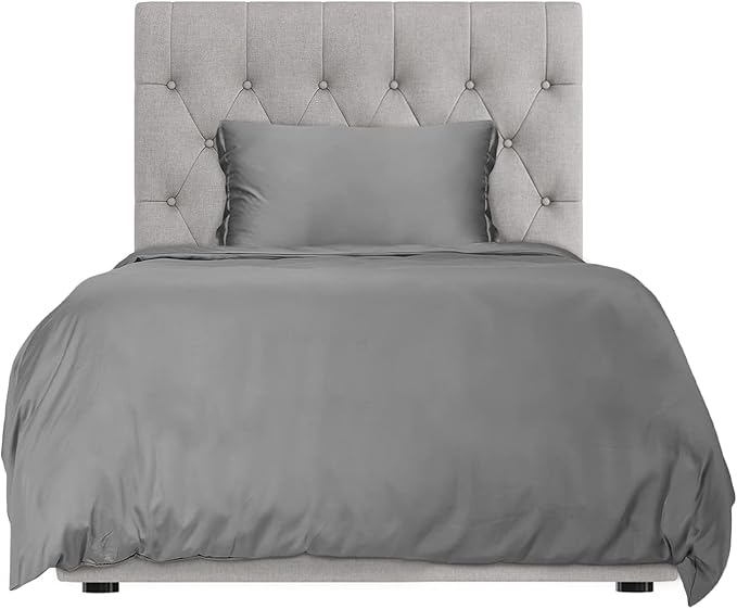 Hotel Sheets Direct Duvet Cover Bed Linen Set, 2 -Piece Set, Dark Gray, Twin XL