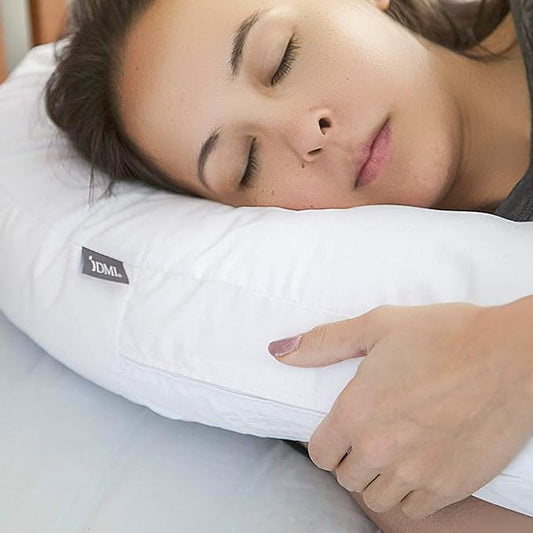 DMI U-Shaped Side Sleeping Pillows For Neck And Shoulder Pain |Side Sleeper Neck Pillow & Pregnancy Pillow Side Sleeper With Ear Hole | Back, Hip, & Sciatica Relief(30"x20"x6")