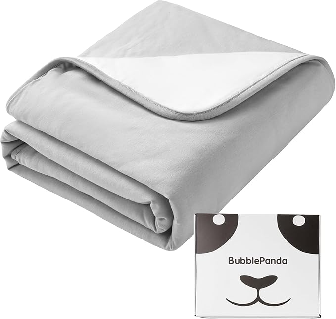 BubblePanda Rayon Made from Bamboo Baby Blanket for Boys Girls Neutral Soft Crib Blanket Toddler Quilt Comforter Newborn Nursery 30 x 40 Inch Gray
