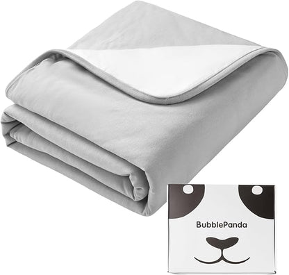 BubblePanda Rayon Made from Bamboo Baby Blanket for Boys Girls Neutral Soft Crib Blanket Toddler Quilt Comforter Newborn Nursery 30 x 40 Inch Gray