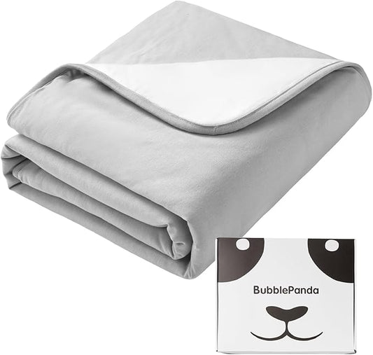 BubblePanda Rayon Made from Bamboo Baby Blanket for Boys Girls Neutral Soft Crib Blanket Toddler Quilt Comforter Newborn Nursery 30 x 40 Inch Gray