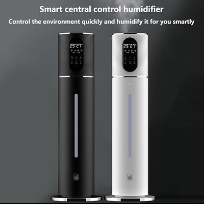 Floor-standing Air Humidifier for Home Living Room and Bedroom with Water Pump Smart WIFI Humidifier Large Capacity Large Mist Volume UV Purification Atomizer (Black)