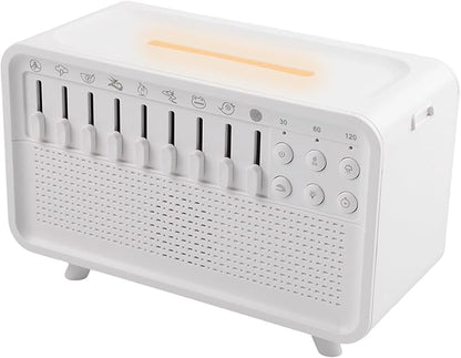 White Noise Machine Essential Oil Diffuser,Humidifier With Aroma And Light,8 Soothing Sound Options,Gentle Night Light,Speaker Function For Bedroom Relaxation