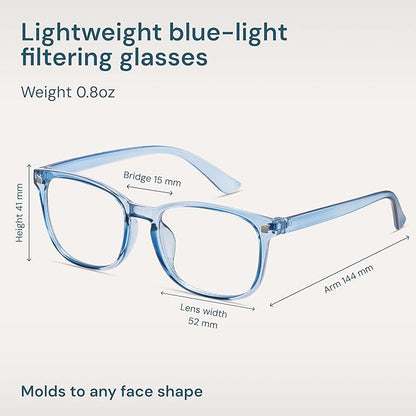 Gaoye Blue Light Glasses for Computer & Gaming - Anti UV Ray Lenses, Scratch-Resistant & Comfort Fit