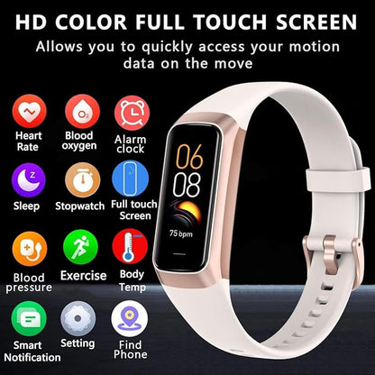 Fitness Tracker with Heart Rate/Blood Oxygen/Sleep Monitor, 20+ Sports Modes Smart Watches for Women/Men, Activity & Step Tracker Smart Watch for Android/iOS Phones