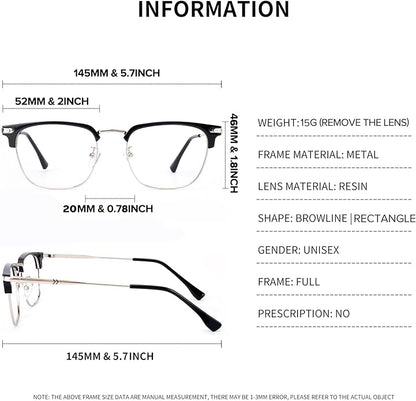 Blue Light Blocking Glasses for Men Anti-Fatigue Computer Monitor Gaming Glasses Prevent Headaches Glasses