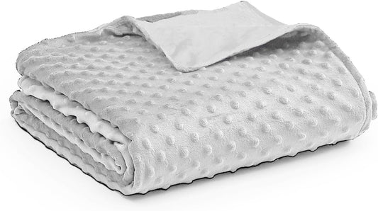 YnM Fuzzy Duvet Cover for Weighted Blankets (Light Grey, 60''x80'') …