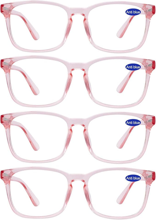 4 PACKS Blue Light Blocking Reading Glasses Women 1.0 1.25 1.5 1.75 2.0 2.25 2.5 2.75 3.0 3.5 4.0 5.0 6.0