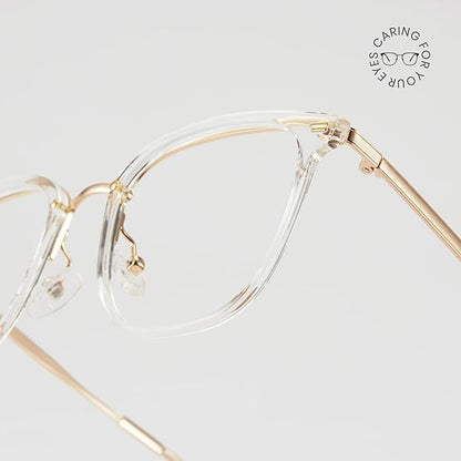 Cyxus Blue Light Glasses for Woman, Fashion Computer Glasses on Office Reduce Eye Strain Anti Migraine for Working Reading