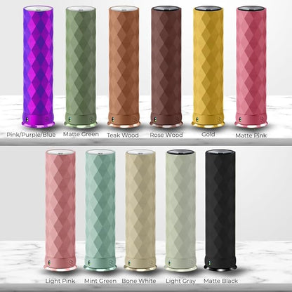 Waterless Essential Oil Hotel Scent Diffuser - Cold Air Diffuser - Covers 1000 sq. ft. - Waterless Diffuser for Home, Office & Hotel (Black + Interchangeable Sleeve) (Black + Gold Sleeve)