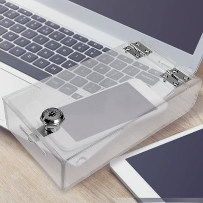 Zerodeko 1PC Key Lock Box Cellphone Case Clear Cell Phone Lock Box Phone Locker Box Self-control Smartphone Holder Mobile Phone Case for Parents to Get More Focused Cellphone Case Lockbox