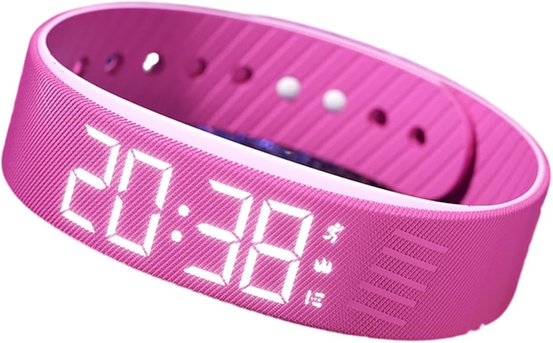 Vibrating Alarm Clock Watch, Magnetic-Charging Water-Proof Bracelets Wrist Alarms, Silent Wake Up Smart Alarms Wristband, Wearable Vibrations Wrist Clocks Sleep Wristband for Heavy Sleeper