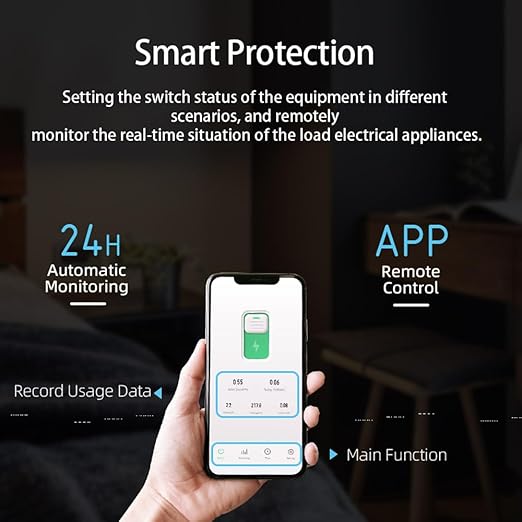 DIY 1P+N Smart Wi-Fi Switch, Work with Alexa and Google Assistant for Voice Control, 25A with Energy Monitor, Smart Life/Tuya APP Remote Control, Timer Functions, DIN Rail Mounted,FCC Certified