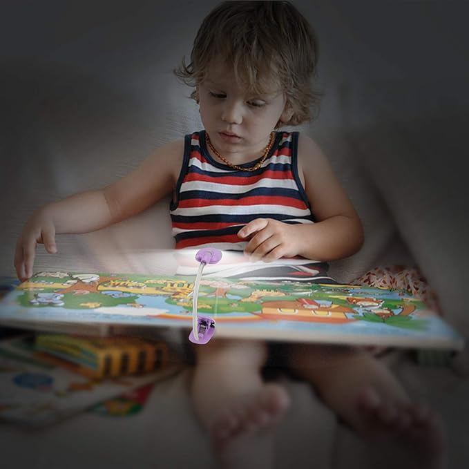LUXSWAY Book Light for Reading at Night in Bed Kids Bookmark Bed Clip Book Lights for Kids Lamp Portable LED Reading Light with Flexible Cordless Reading Lamp for Travel