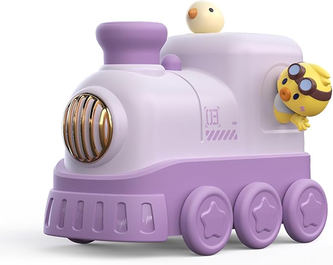 Portable Mini Humidifier,300ml USB Desktop Personal Cool Mist Small Humidifiers,2 Mist Modes,Auto Shut-Off,Mute for Bedroom/Home/Nursery/Office,Cute Mini Humidifier With Night Light (Purple)
