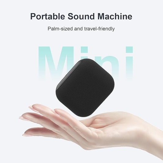 ANJANK Mini Portable Sound Machine for Sleep,Travel White Noise Machine for Adults, 20 Soothing Sounds, Powerful Battery, 30-Level Volume, Noise Canceling for Sleeping, Office Privacy, Home