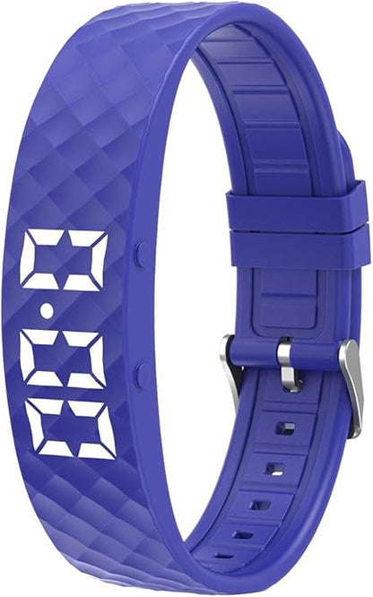 Rise Alarm Band - Rise Alarm Band for Deaf, Alarms Bracelet, Convenient Heavy Sleepers Bracelet, Watch Silent Timer, Vibrating Alaarm Wristband, Adjustable Wearable Alarms Device for Women Men Kids