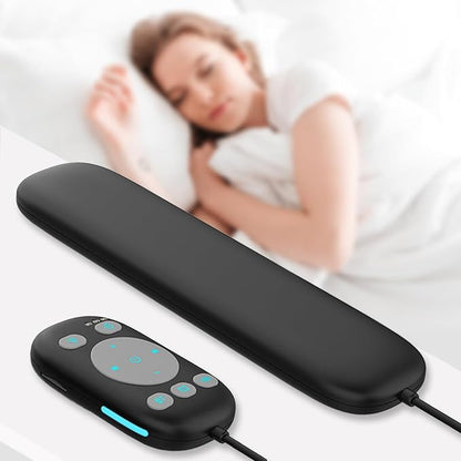 Under Pillow Speaker Bluetooth, 36 Built-in Soothing White Noise Sleep Sound Machine with Wired Remote, Bone Conduction, 3 Timer, 24H Battery for Side Sleeper, Office Nap & Travel Essential