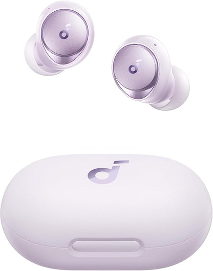 Soundcore by Anker Space A40 Auto-Adjustable Active Noise Cancelling Wireless Earbuds, Reduce Noise by Up to 98%, 50H Playtime, Hi-Res Sound, Comfortable Fit, App Customization(Renewed)