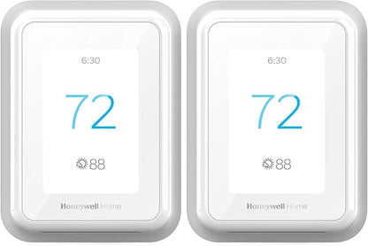 Honeywell Home T9 WiFi Smart Thermostat, Smart Room Sensor Ready, Touchscreen Display, Alexa and Google Assist (Pack of 2)