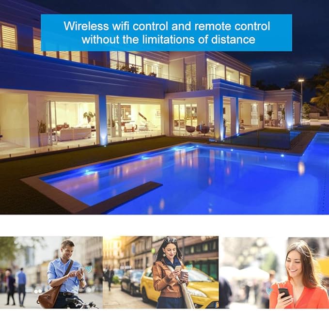 48W Smart WiFi Ceiling Lamp Voice Control Remote Dimmable LED Ceiling Lights Memory Function Bedroom Home Ceiling Light 110V-220V, Wireless WiFi control