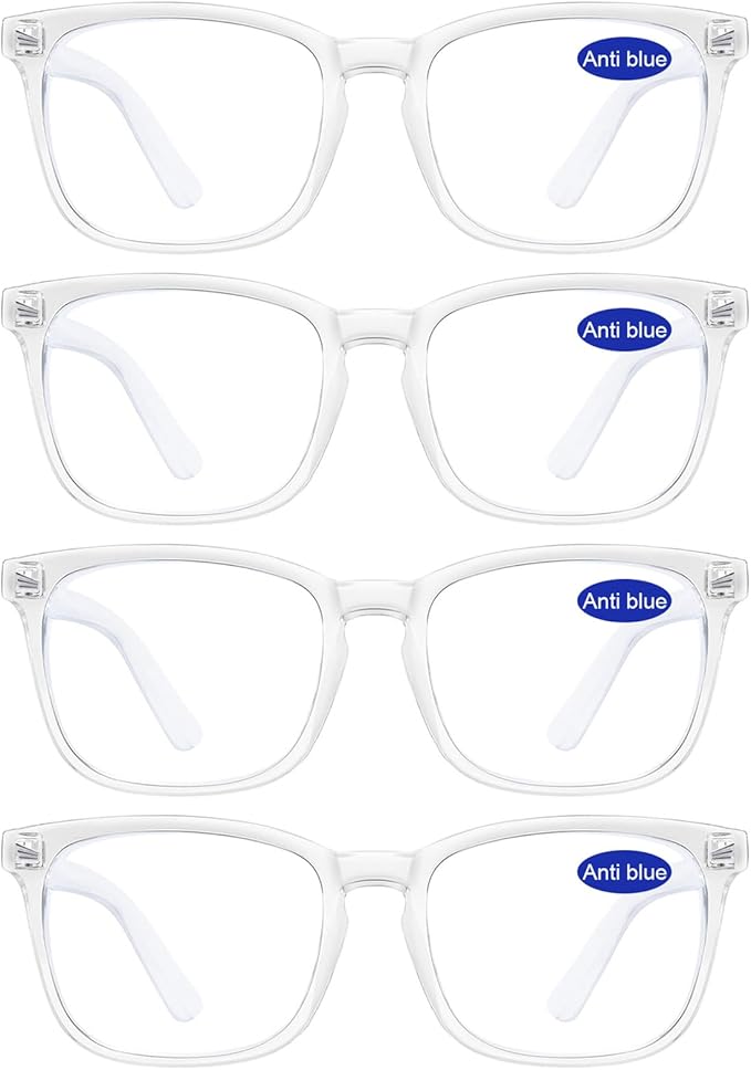 4 PACKS Blue Light Blocking Reading Glasses Women 1.0 1.25 1.5 1.75 2.0 2.25 2.5 2.75 3.0 3.5 4.0 5.0 6.0