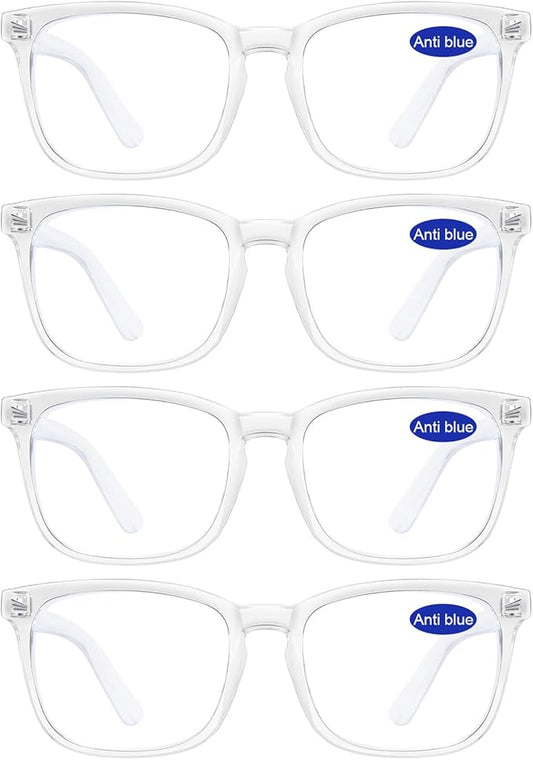 4 PACKS Blue Light Blocking Reading Glasses Women 1.0 1.25 1.5 1.75 2.0 2.25 2.5 2.75 3.0 3.5 4.0 5.0 6.0
