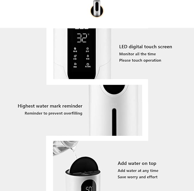 Humidifier Home Silent Bedroom Pregnant Women and Babies Indoor Large Capacity Floor-standing Large Aromatherapy Air Purifier Spray Machine (A)