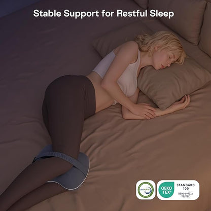Knee Pillow for Side Sleepers - Leg Pillow for Side Sleeping, Memory Foam Knee Pillows for Back Hip Pain, Spine Aligning, Sciatica, Surgery Recovery