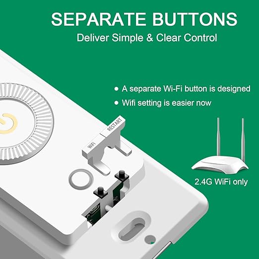 Smart Dimmer Switch 4 Pack by Martin Jerry | Rotary Trailing Edge Dimmer Light Switch, Voice Control by Alexa, Google Home, SmartLife App, Needs Neutral Wires, 2.4G WiFi
