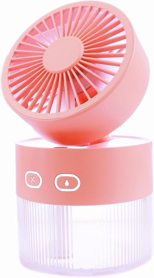 Kylara Mini Humidifier for Office Desk & Bedroom - 350mL Portable USB Personal Humidifiers with Auto Shut-Off, Travel Friendly