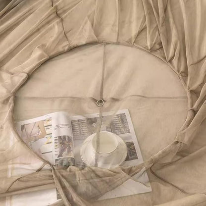 Round Anti Radiation Net Shield Bed Canopy, 100% Silver Fiber EMF Shielding Net Canopy, Blocks Radiation/EMF/WiFi/5G & Other RF Attenuation 10MHz-10GHz 35-60dB